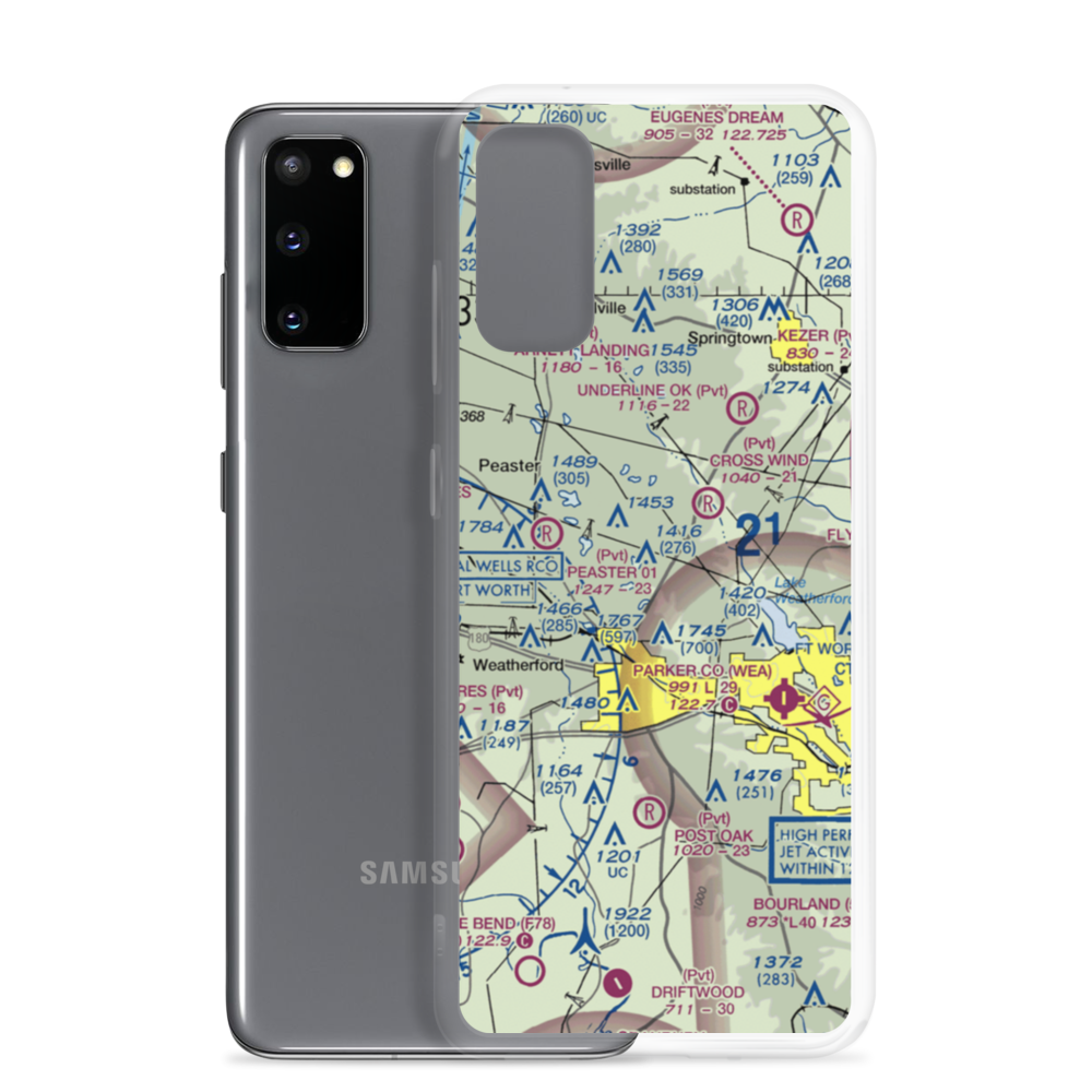 Flying K Airport (6TA7) VFR Sectional Samsung Case Samsung Galaxy S20 model shown