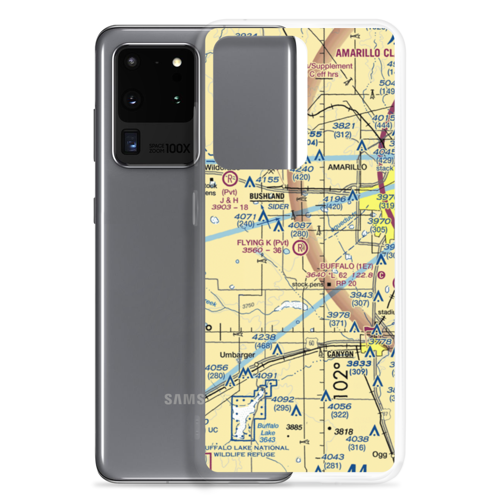 Flying K Airport (7TX8) VFR Sectional Samsung Case Samsung Galaxy S20 Ultra model shown