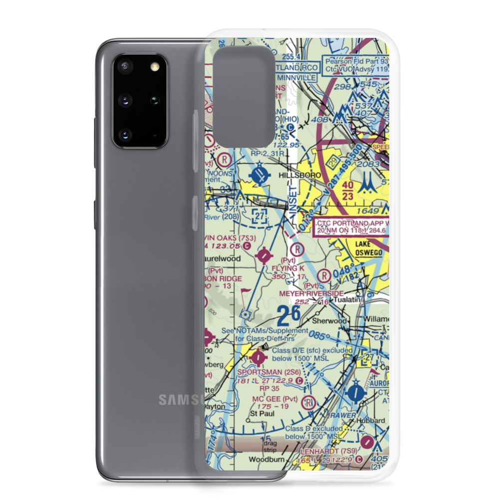Flying K Ranch Airport (OR00) VFR Sectional Samsung Case Samsung Galaxy S20 Plus model shown