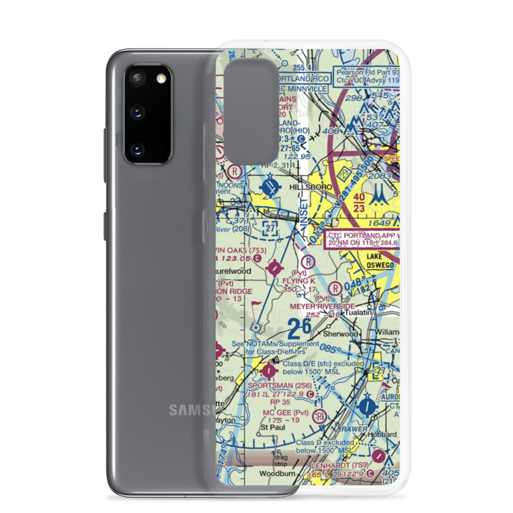Flying K Ranch Airport (OR00) VFR Sectional Samsung Case Samsung Galaxy S20 model shown