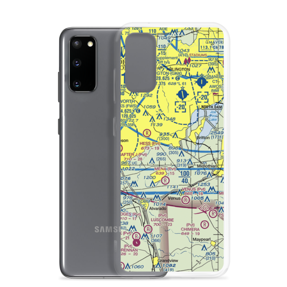 Flying L Airpark (6TX7) VFR Sectional Samsung Case Samsung Galaxy S20 model shown
