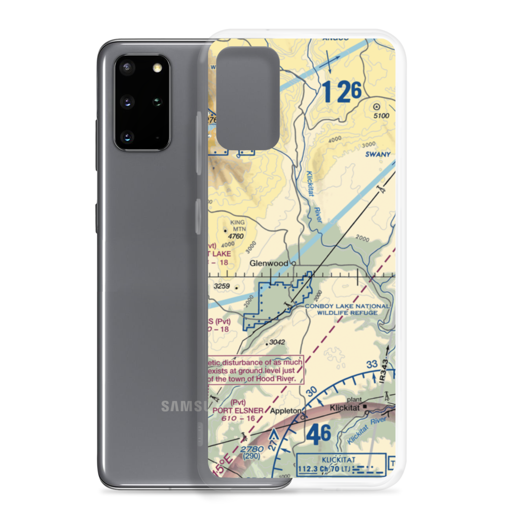 Flying L Airport (10WA) VFR Sectional Samsung Case Samsung Galaxy S20 Plus model shown