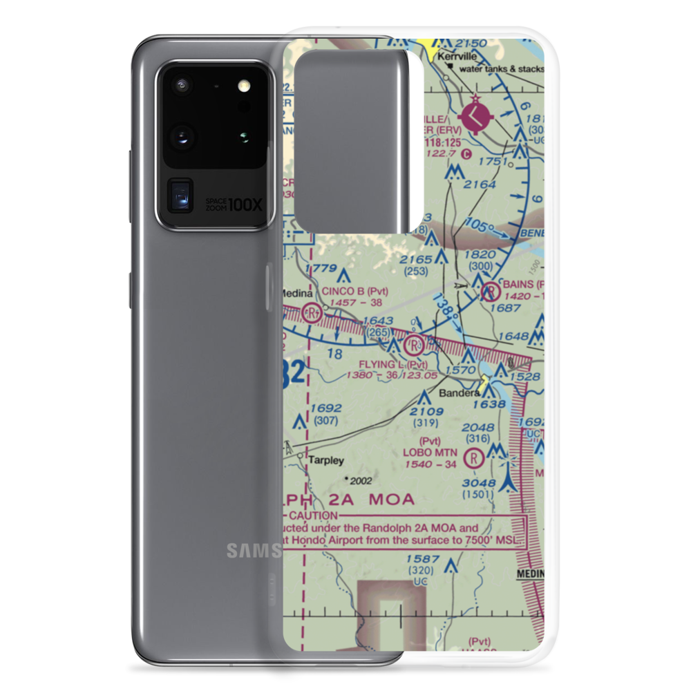 Flying L Airport (TE90) VFR Sectional Samsung Case Samsung Galaxy S20 Ultra model shown