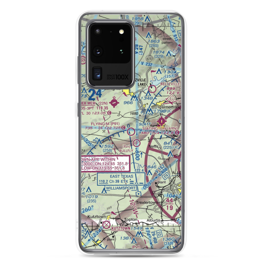 Flying M Aerodrome (P91) VFR Sectional Samsung Case Samsung Galaxy S20 Ultra model shown
