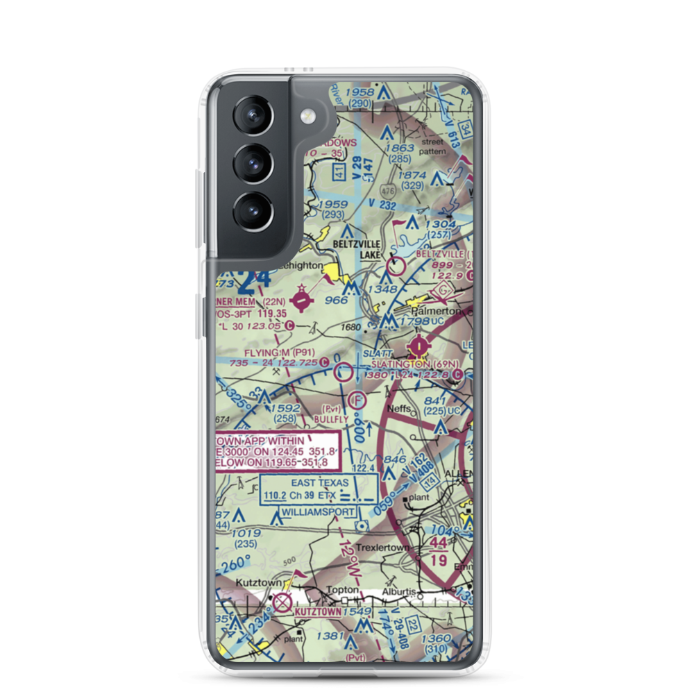 Flying M Aerodrome (P91) VFR Sectional Samsung Case Samsung Galaxy S21 model shown