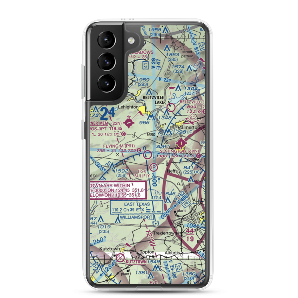 Flying M Aerodrome (P91) VFR Sectional Samsung Case Samsung Galaxy S21 Plus model shown