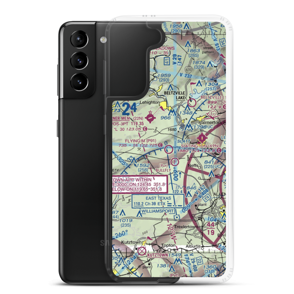 Flying M Aerodrome (P91) VFR Sectional Samsung Case Samsung Galaxy S21 Plus model shown
