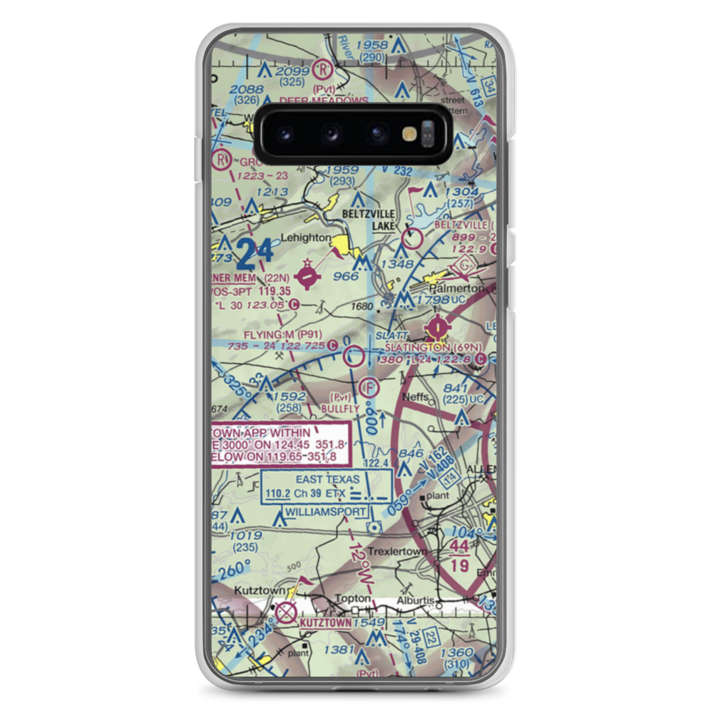 Flying M Aerodrome (P91) VFR Sectional Samsung Case Samsung Galaxy S10+ model shown