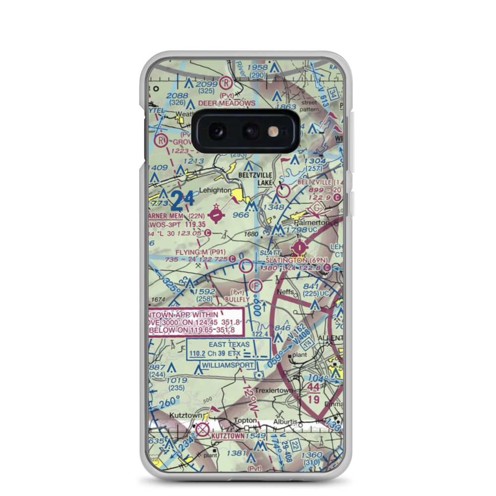 Flying M Aerodrome (P91) VFR Sectional Samsung Case Samsung Galaxy S10e model shown