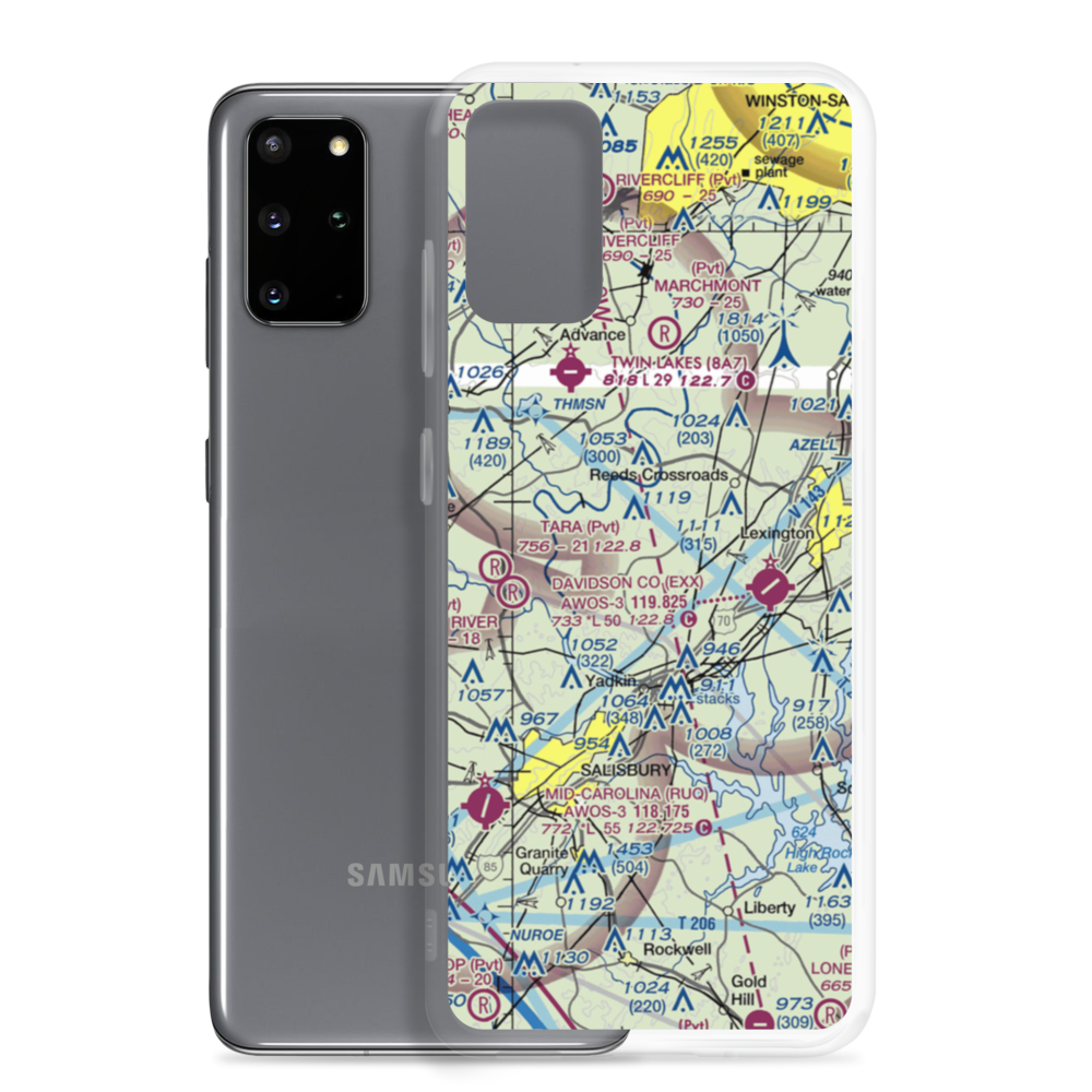 Flying M Airport (2NC6) VFR Sectional Samsung Case Samsung Galaxy S20 Plus model shown