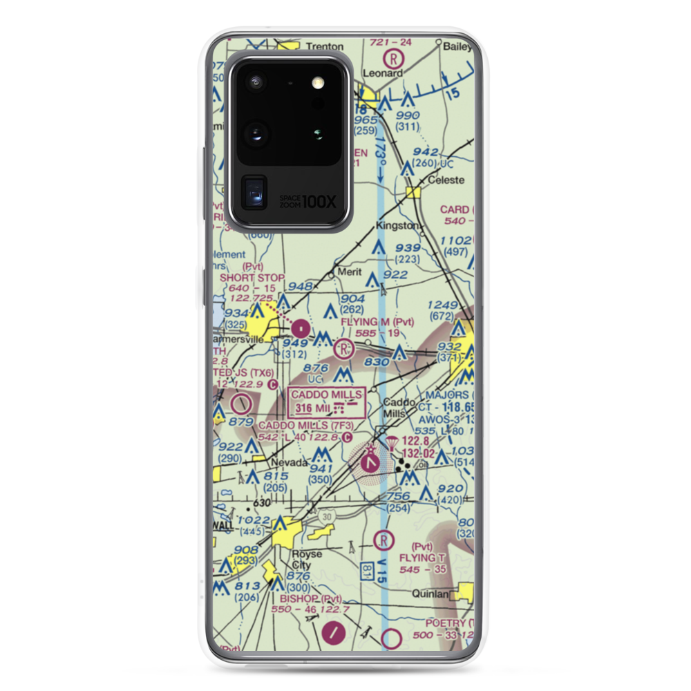 Flying M Airport (TA08) VFR Sectional Samsung Case Samsung Galaxy S20 Ultra model shown