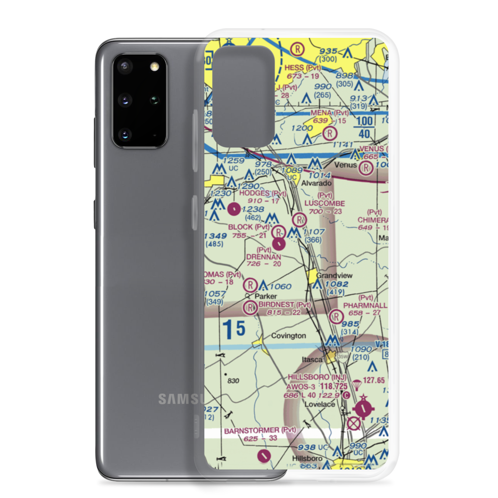 Flying M Ranch Airport (11TE) VFR Sectional Samsung Case Samsung Galaxy S20 Plus model shown