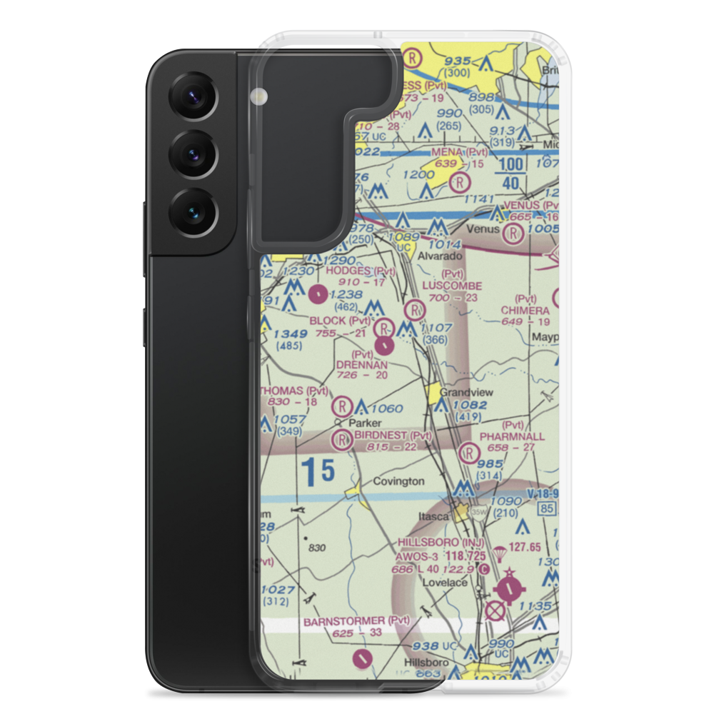 Flying M Ranch Airport (11TE) VFR Sectional Samsung Case Samsung Galaxy S22 Plus model shown