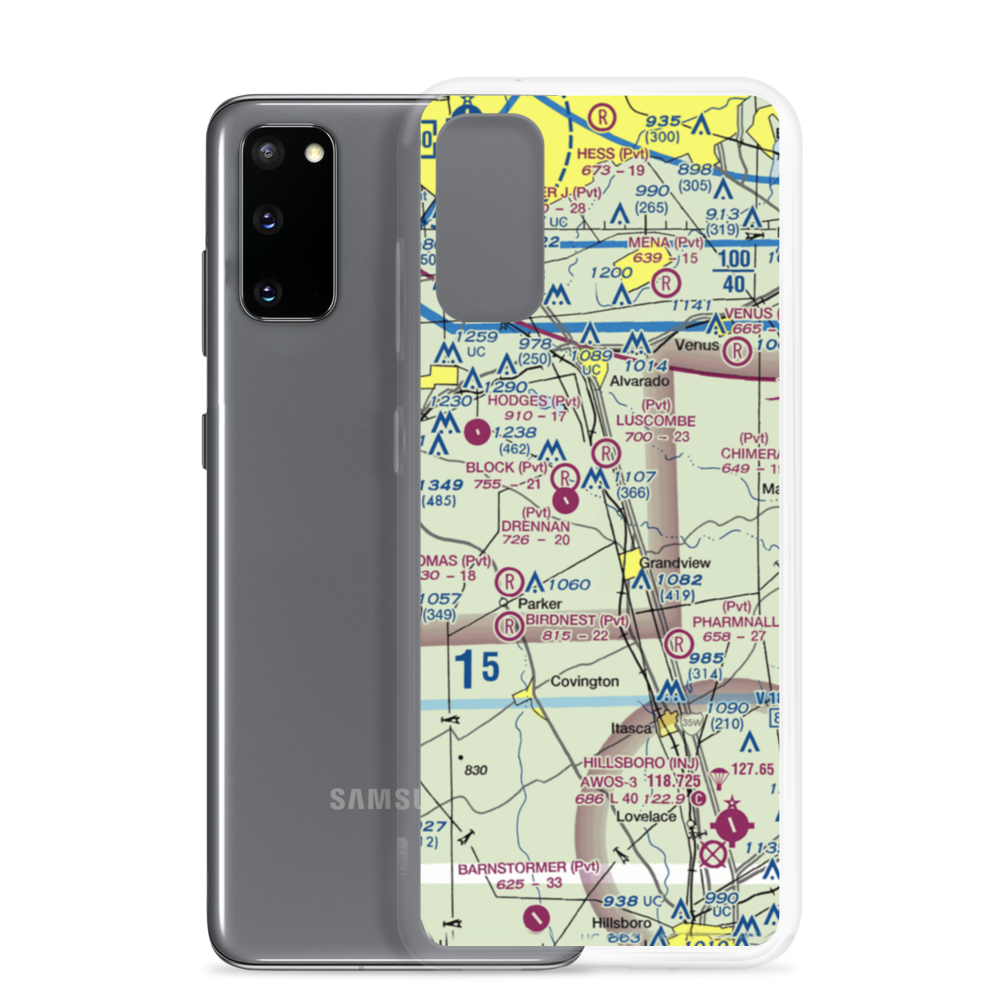 Flying M Ranch Airport (11TE) VFR Sectional Samsung Case Samsung Galaxy S20 model shown