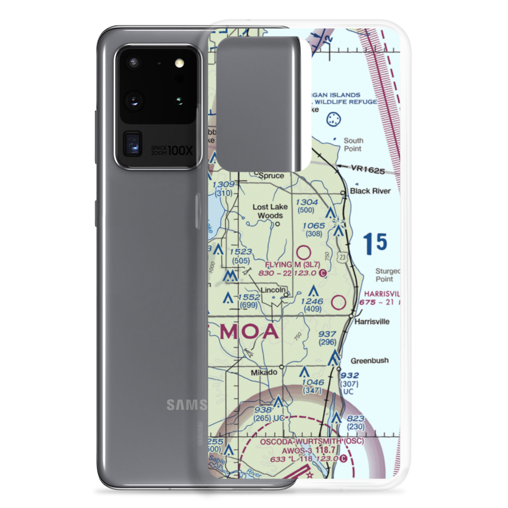 Flying M Ranch Airport (3L7) VFR Sectional Samsung Case Samsung Galaxy S20 Ultra model shown
