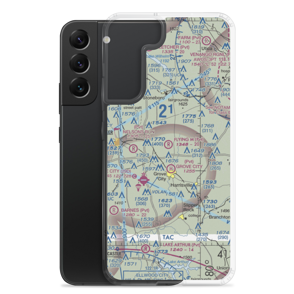 Flying M Ranch Airport (4PN0) VFR Sectional Samsung Case Samsung Galaxy S22 Plus model shown