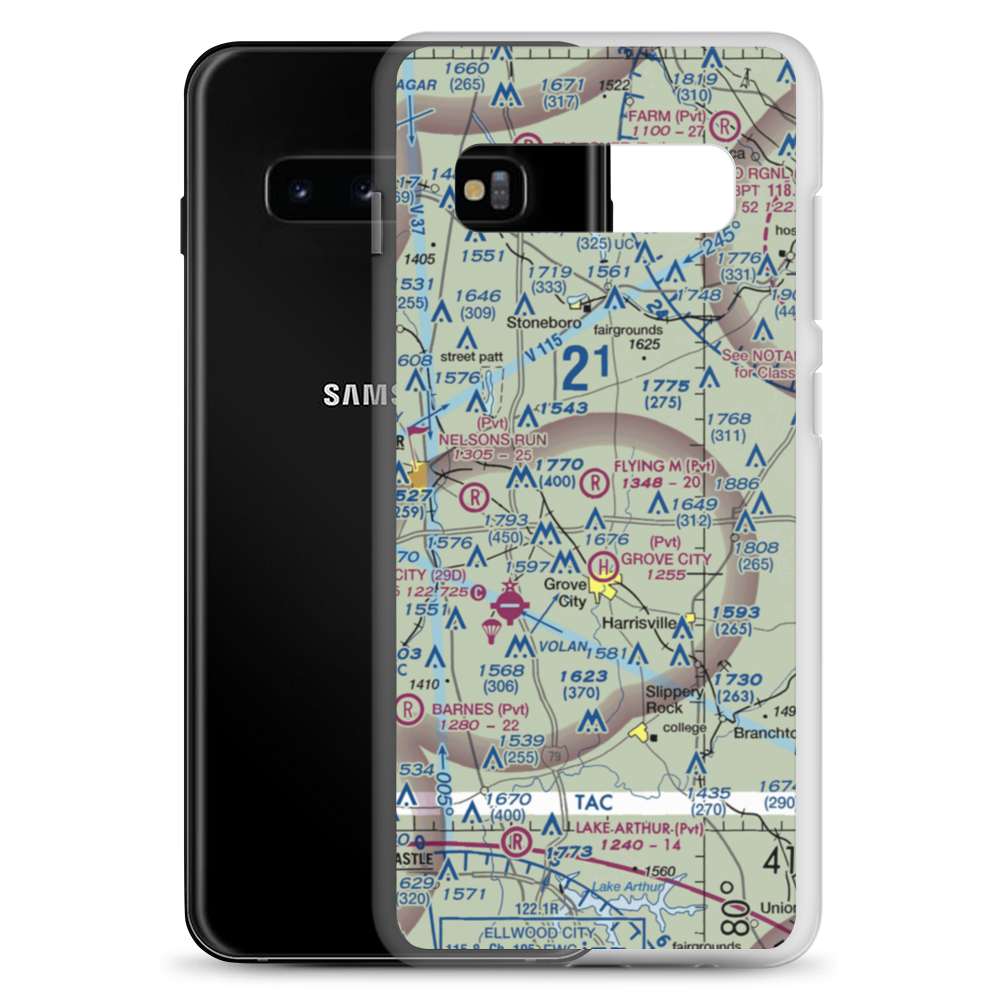 Flying M Ranch Airport (4PN0) VFR Sectional Samsung Case Samsung Galaxy S10+ model shown