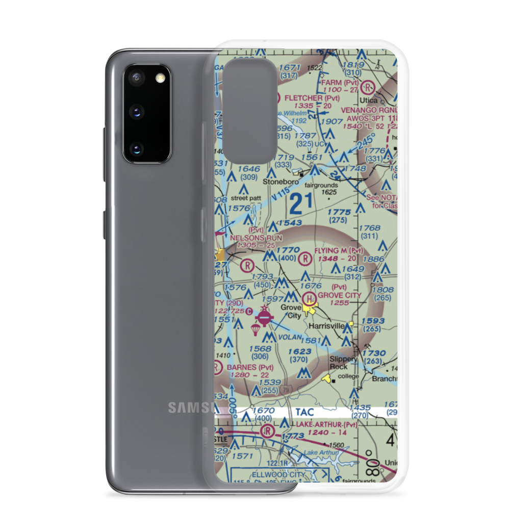 Flying M Ranch Airport (4PN0) VFR Sectional Samsung Case Samsung Galaxy S20 model shown