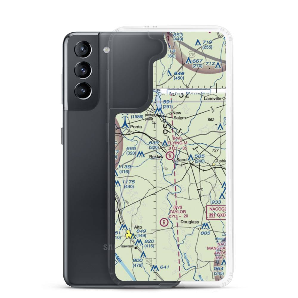 Flying M Ranch Airport (7TA7) VFR Sectional Samsung Case Samsung Galaxy S21 model shown
