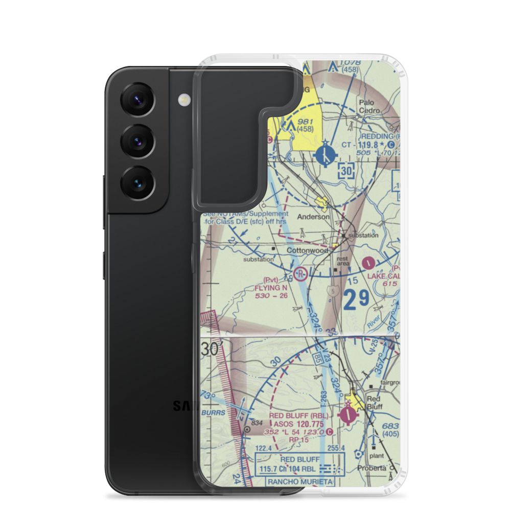 Flying N Ranch Airport (CA04) VFR Sectional Samsung Case Samsung Galaxy S22 model shown