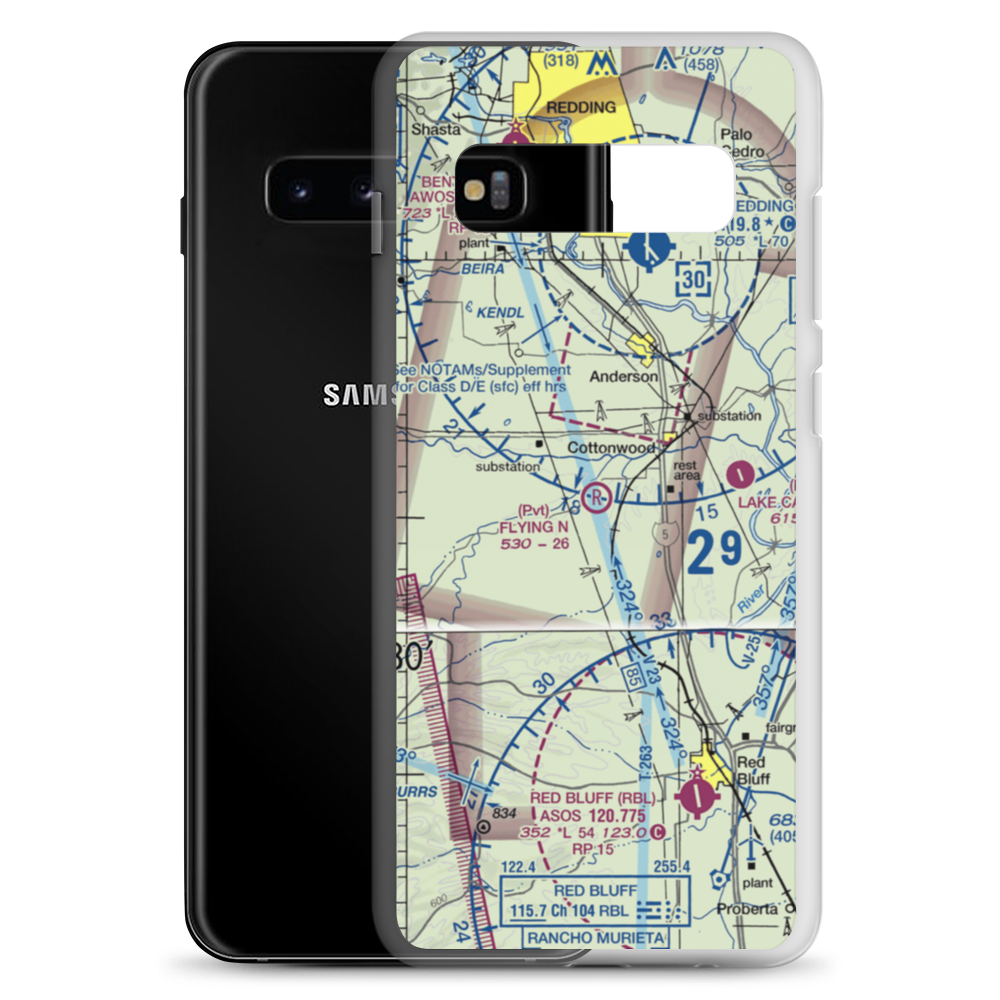 Flying N Ranch Airport (CA04) VFR Sectional Samsung Case Samsung Galaxy S10+ model shown