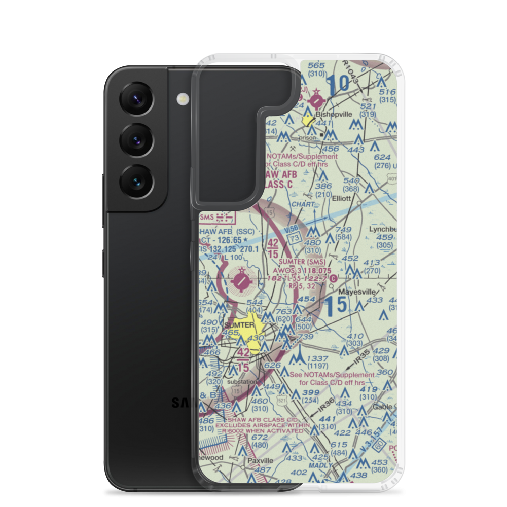 Flying O Airport (00SC) VFR Sectional Samsung Case Samsung Galaxy S22 model shown