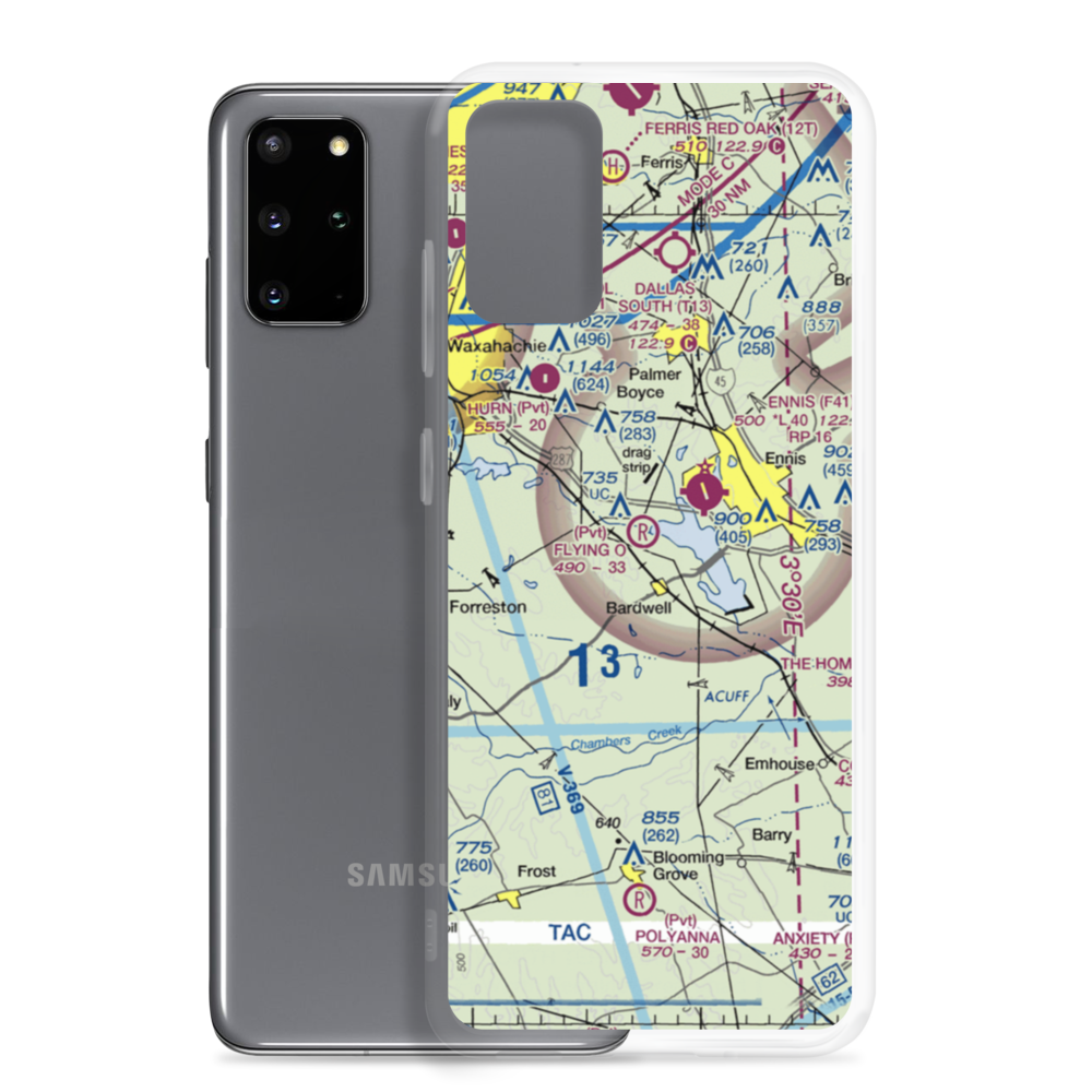Flying O Airport (TX29) VFR Sectional Samsung Case Samsung Galaxy S20 Plus model shown