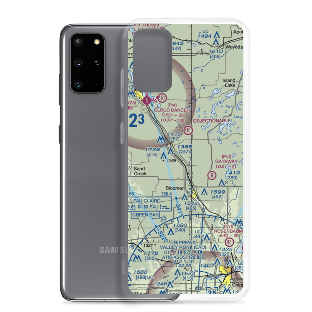 Flying O Airport (US-0128) VFR Sectional Samsung Case Samsung Galaxy S20 Plus model shown