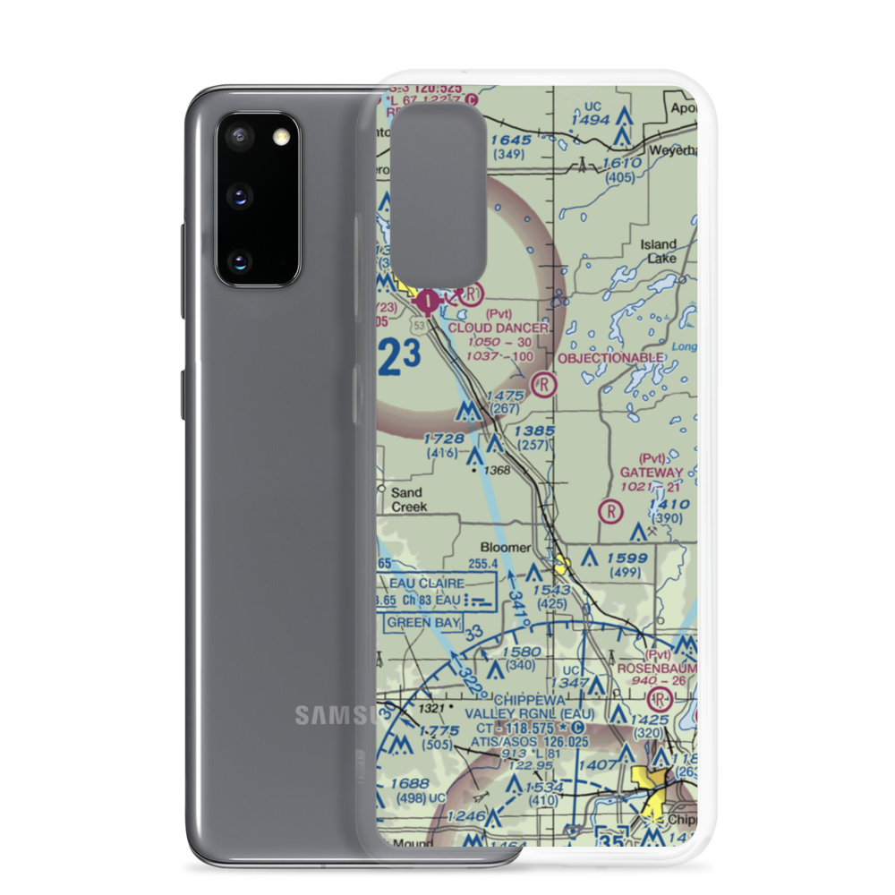 Flying O Airport (US-0128) VFR Sectional Samsung Case Samsung Galaxy S20 model shown