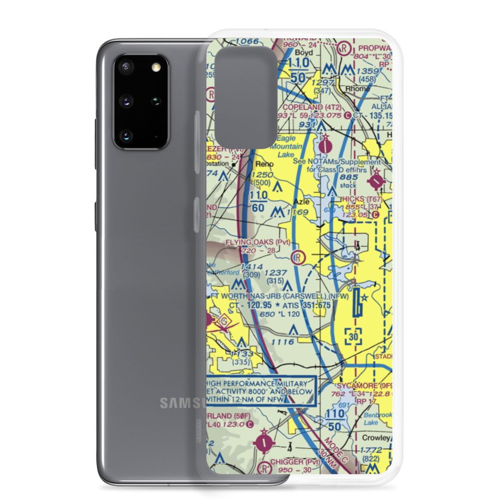 Flying Oaks Airport (2TE2) VFR Sectional Samsung Case Samsung Galaxy S20 Plus model shown