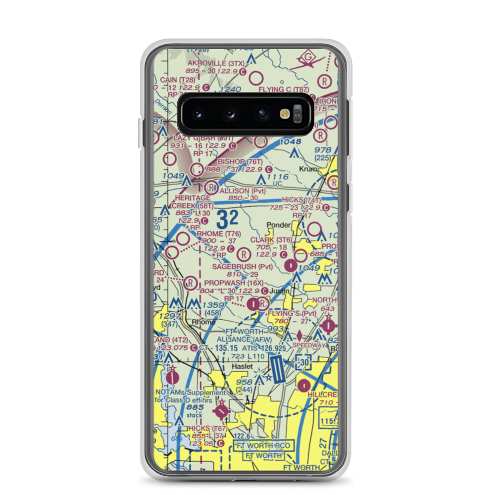 Flying P Airport (3TX7) VFR Sectional Samsung Case Samsung Galaxy S10 model shown