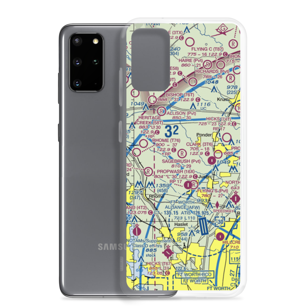 Flying P Airport (3TX7) VFR Sectional Samsung Case Samsung Galaxy S20 Plus model shown