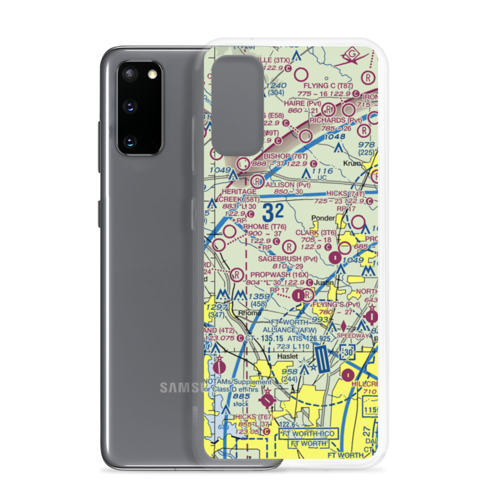 Flying P Airport (3TX7) VFR Sectional Samsung Case Samsung Galaxy S20 model shown