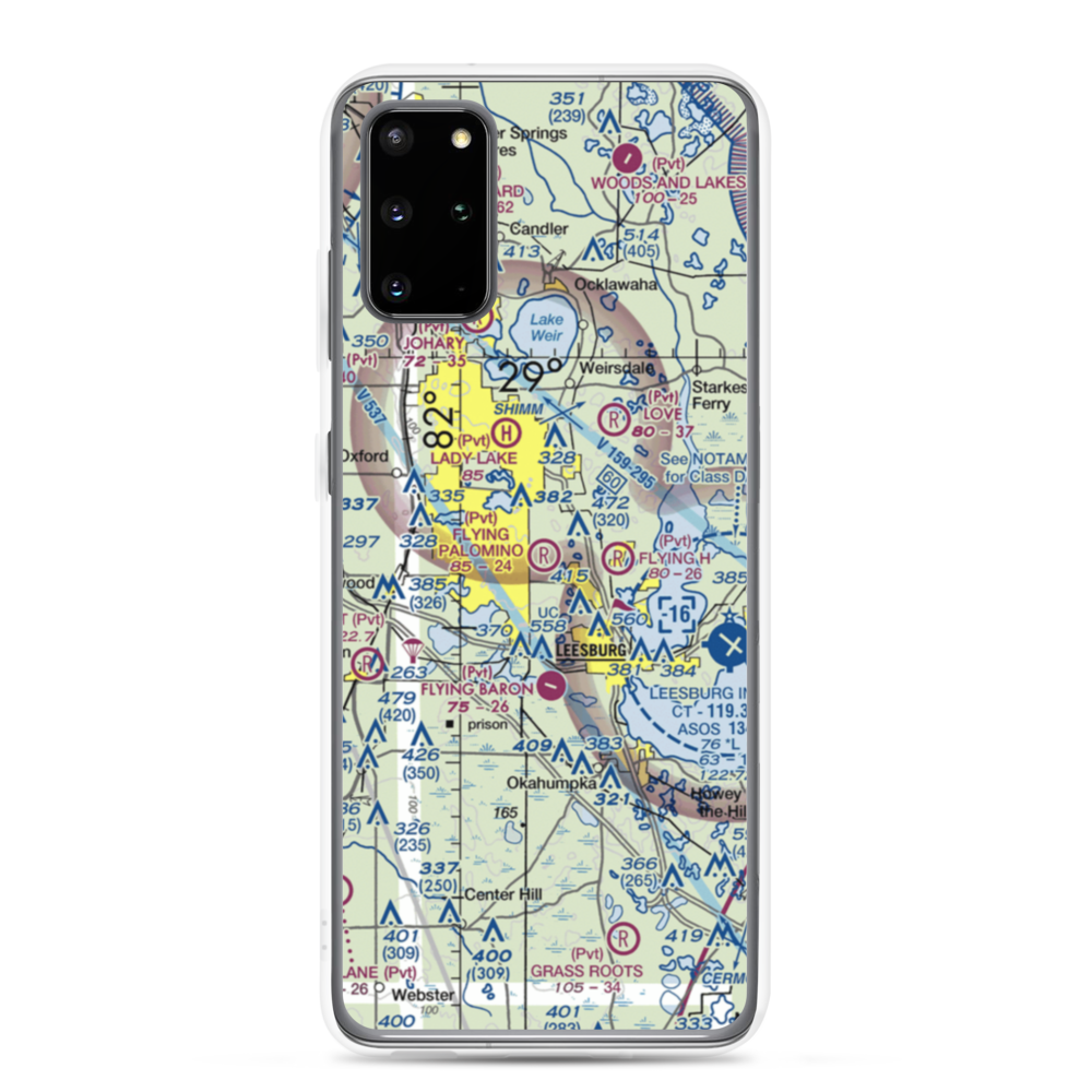 Flying Palomino Ranch Airport (5FA1) VFR Sectional Samsung Case Samsung Galaxy S20 Plus model shown