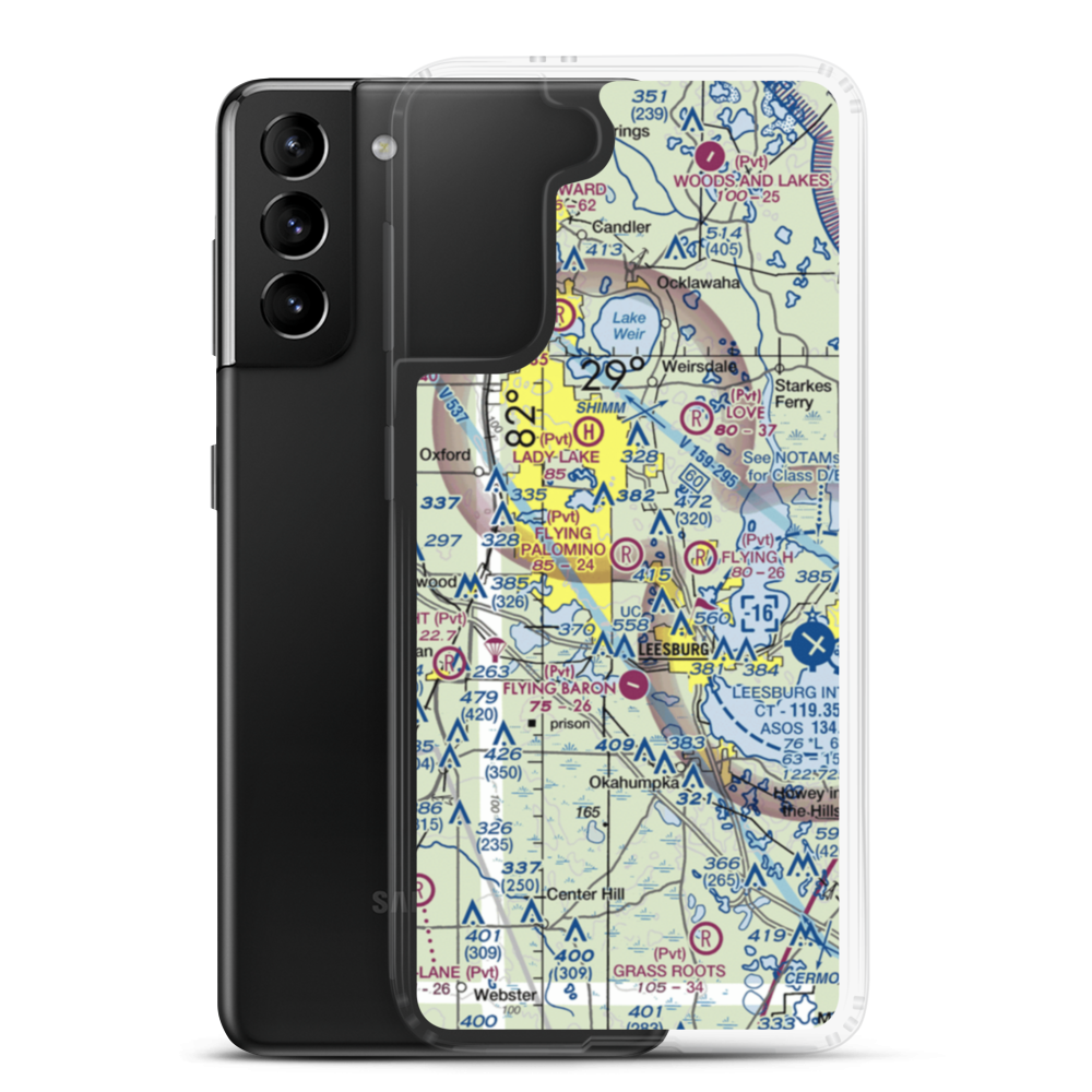 Flying Palomino Ranch Airport (5FA1) VFR Sectional Samsung Case Samsung Galaxy S21 Plus model shown