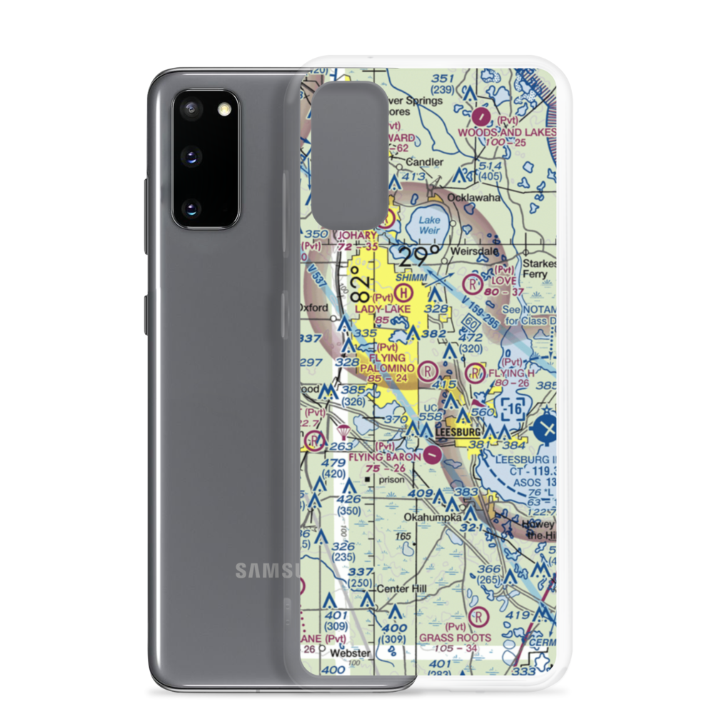 Flying Palomino Ranch Airport (5FA1) VFR Sectional Samsung Case Samsung Galaxy S20 model shown
