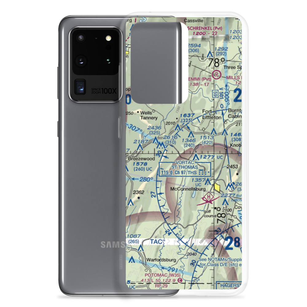 Flying R Airport (PN35) VFR Sectional Samsung Case Samsung Galaxy S20 Ultra model shown