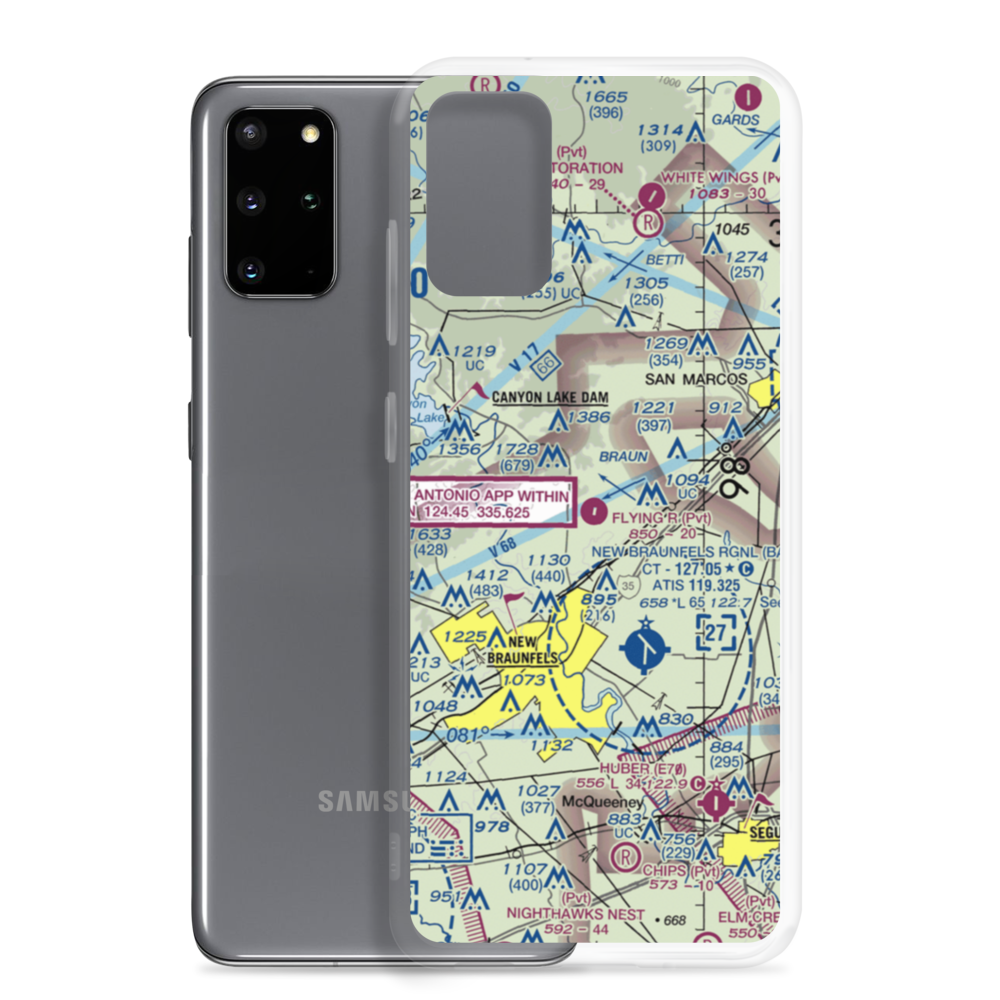 Flying R Ranch Airport (77TS) VFR Sectional Samsung Case Samsung Galaxy S20 Plus model shown