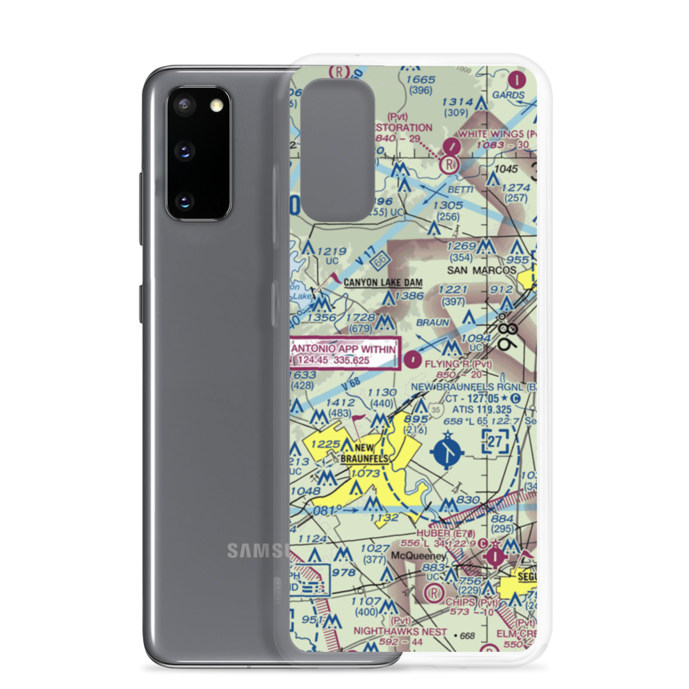 Flying R Ranch Airport (77TS) VFR Sectional Samsung Case Samsung Galaxy S20 model shown