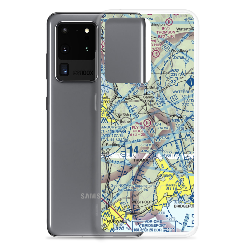 Flying Ridge Airstrip (CT52) VFR Sectional Samsung Case Samsung Galaxy S20 Ultra model shown