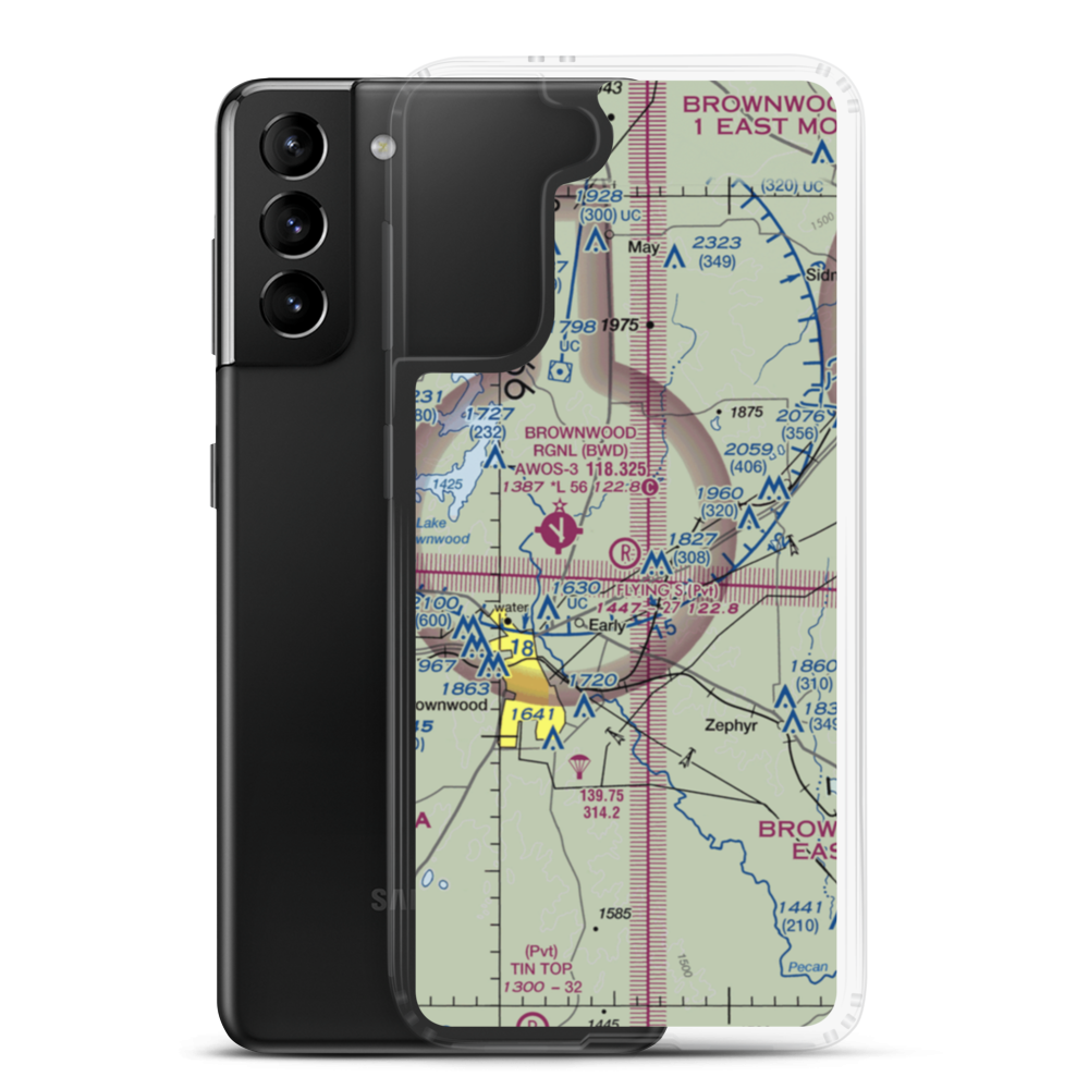 Flying S Air Ranch Airport (10XS) VFR Sectional Samsung Case Samsung Galaxy S21 Plus model shown