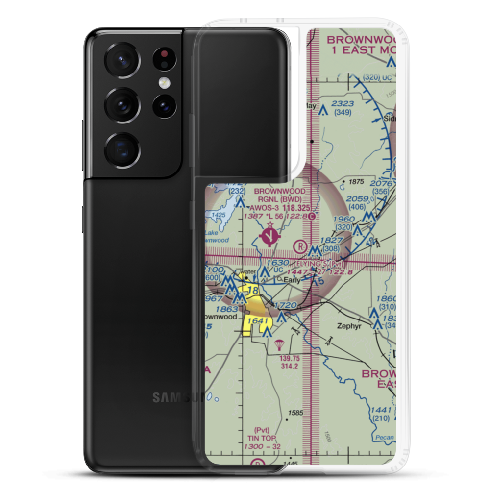 Flying S Air Ranch Airport (10XS) VFR Sectional Samsung Case Samsung Galaxy S21 Ultra model shown
