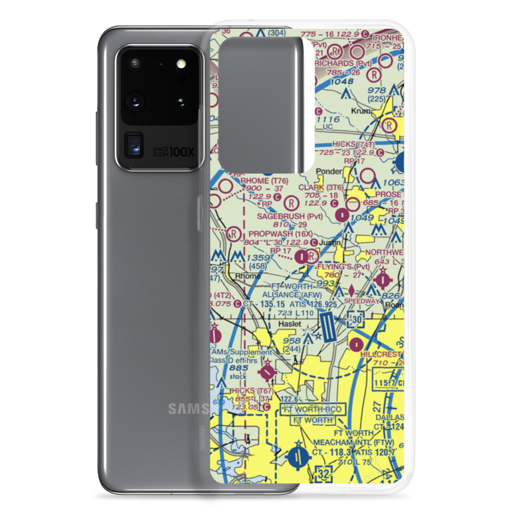 Flying S Farm Airport (3TX2) VFR Sectional Samsung Case Samsung Galaxy S20 Ultra model shown