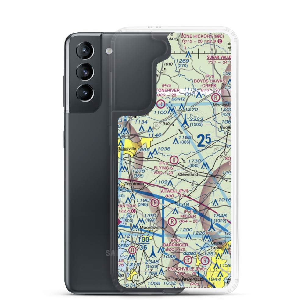 Flying S Ranch Airport (0NC8) VFR Sectional Samsung Case Samsung Galaxy S21 model shown
