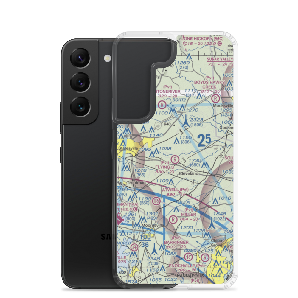 Flying S Ranch Airport (0NC8) VFR Sectional Samsung Case Samsung Galaxy S22 model shown