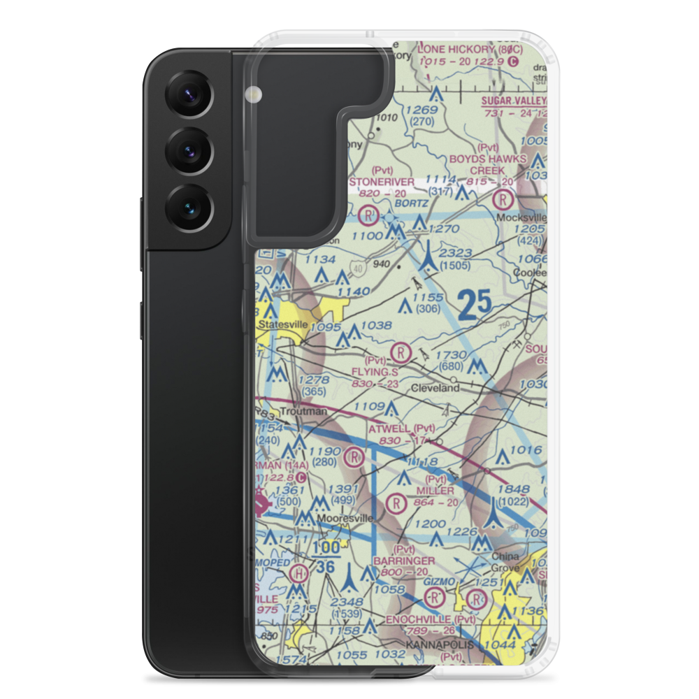 Flying S Ranch Airport (0NC8) VFR Sectional Samsung Case Samsung Galaxy S22 Plus model shown