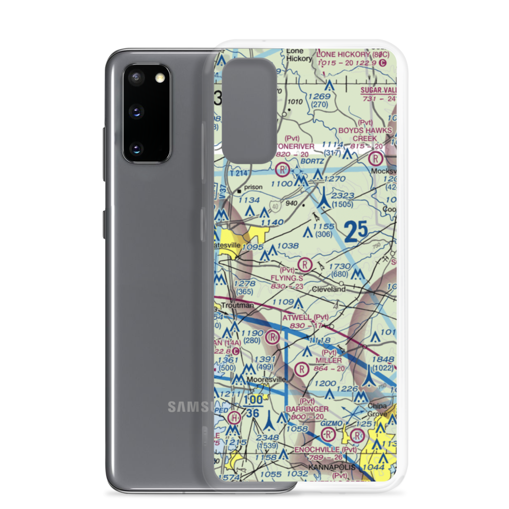 Flying S Ranch Airport (0NC8) VFR Sectional Samsung Case Samsung Galaxy S20 model shown
