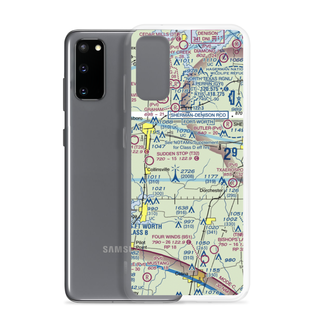 Flying S Ranch Airport (2XA4) VFR Sectional Samsung Case Samsung Galaxy S20 model shown