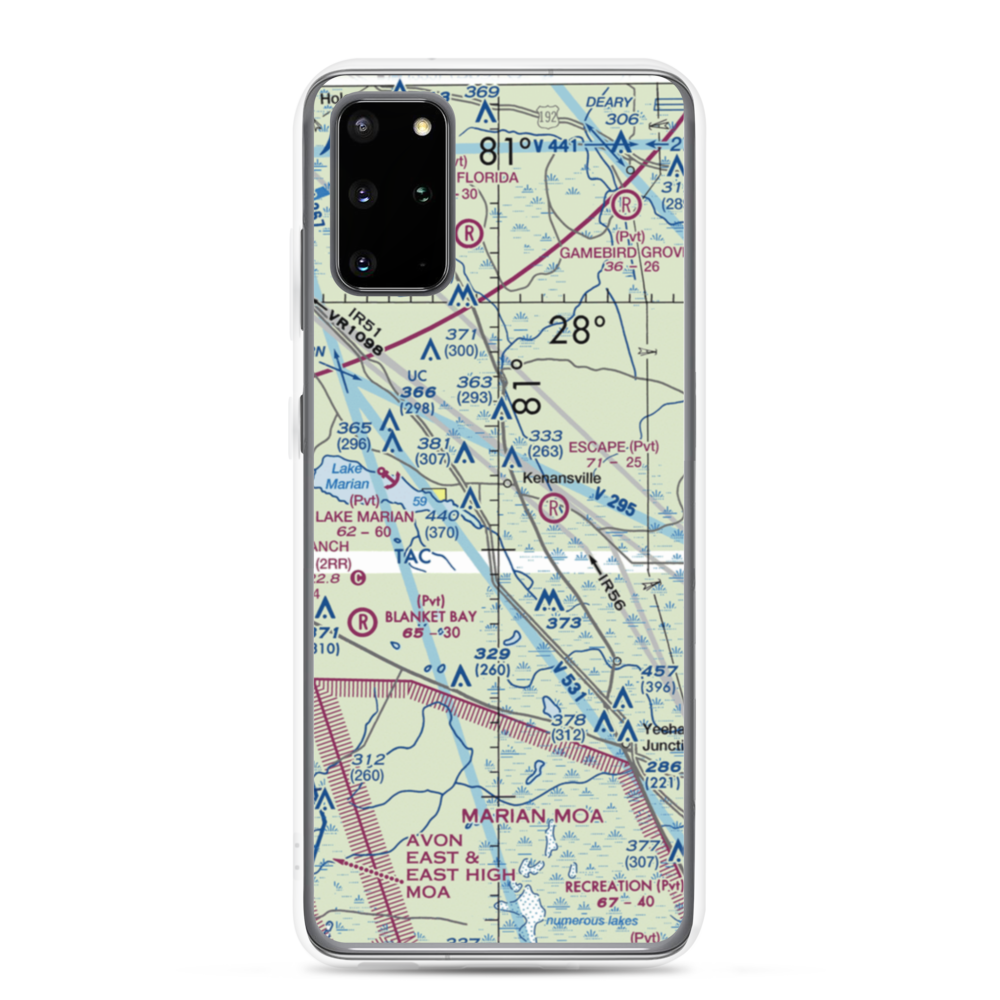 Flying S Ranch Airport (33FL) VFR Sectional Samsung Case Samsung Galaxy S20 Plus model shown