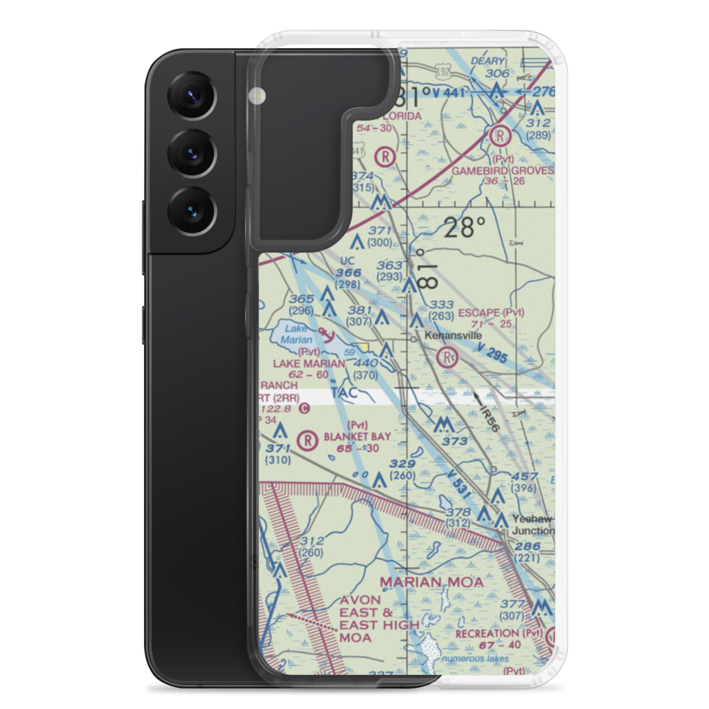Flying S Ranch Airport (33FL) VFR Sectional Samsung Case Samsung Galaxy S22 Plus model shown